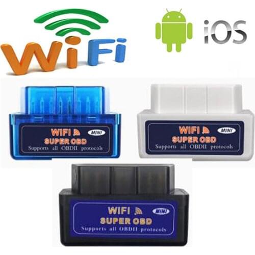 Super Mini ELM327 Bluetooth Wifi OBD2 V2.1 V1.5 Auto Scanner OBDII Car ELM 327 Diagnostic Tool for Android IOS Windows Symbian