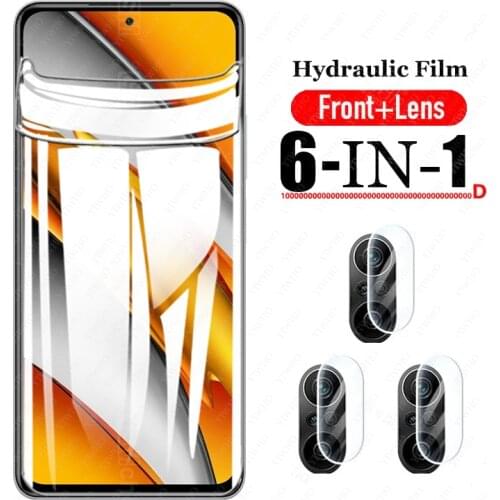 3PCS Front Hydrogel Film for Poco F3 Screen Protectors Not Glass for Xiaomi Poko Poxo Little Poco F 3 PocoF3 6.67'' Camera Glass