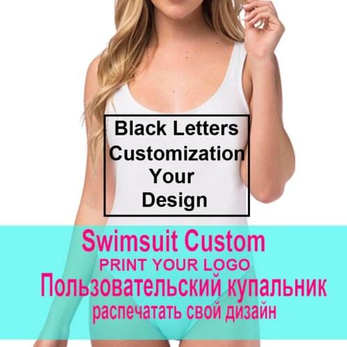 Customized Letter Personalized Slogan Swimwear One Piece Swimsuit Make your own style bathing suit Swimwear bachelor Party Fun