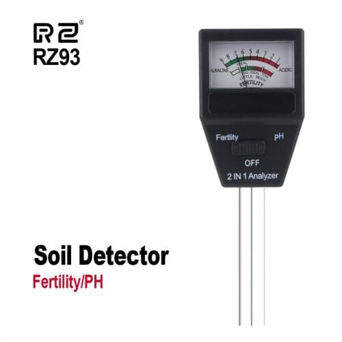 RZ Soil Moisture Meter Plant Flowers Soil PH Tester Humidity Light Meter Hydroponics Analyzer Gardens Detector Hygrometer