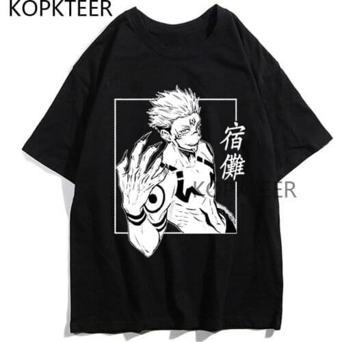 Jujutsu Kaisen Anime T-shirts Itadori Yuji Manga Cartoon Hip Hop Streetwear Harajuku Japanese Short Sleeve Men Women T Shirts