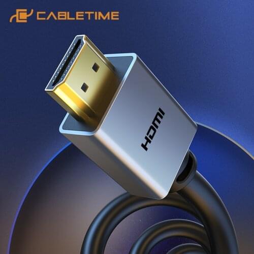 CABLETIME HDMI Cable 8K 4K 60HZ HDMI to HDMI 2.1 2.0 Cable for PS4 TV Splitter Switch Box hdmi 4K 144hz cable Video Cable C248
