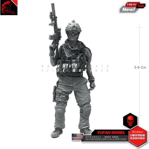 1/35 Resin figure Soldier Model kits self-assembled Usk-01