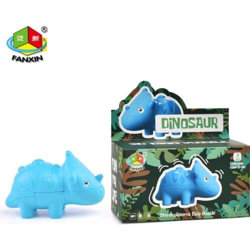 Newest FanXin Dinosaurs Cube Magic Puzzle 2x2x3 Collected Dinor Magico Cubo Professional Educational Game Toy For Kid Children