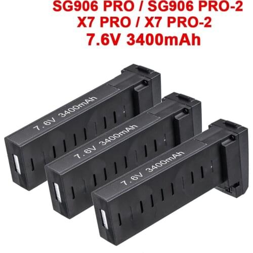Upgrade battery + Charger for SG906 PRO/X193 PRO/X7 PRO GPS RC drone battery 7.6V 3400MAH Lipo battery accessories
