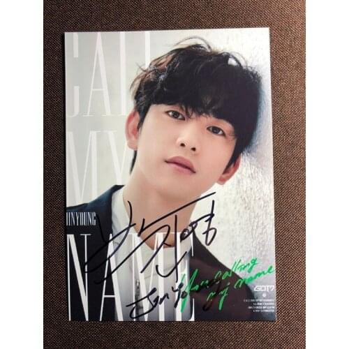 Signed GOT7 Park Jin Young Jr. Junior autographed photo Call My Name 5*7 1019O4