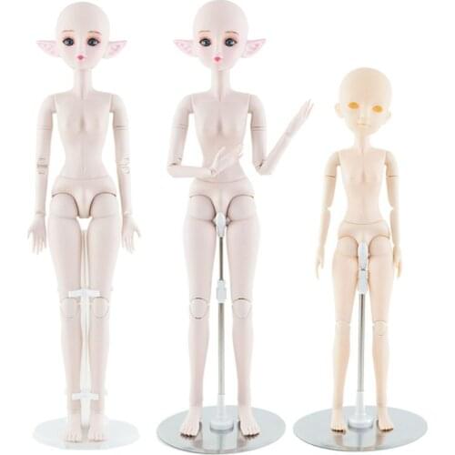 1pc Silver 1/3 1/4 Bjd dolls Display Stand Holder 60cm 50cm SD Bjd Dolls ACCess