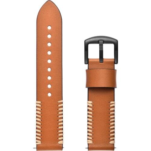 Luxury Genuine Leather 20mm Watch Band For Samsung Gear Sport S2 Classic Smart Watch Parts Band For HuaWei Watch 2 Watchbands