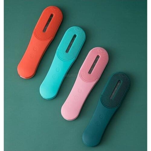 Silicone Electric Facial Cleansing Brush Photon Rejuvenation Facial Cleanser Waterproof Beauty Massager Facial Cleaning Brush