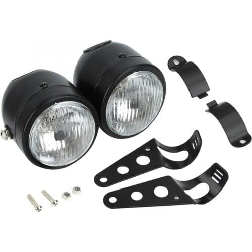 3.5in H4 (halogen) 12V 55/60W Motorbike Motorcycle Modification Dual Headlight Part Replacement Twin Headlight Lamp Motocicleta