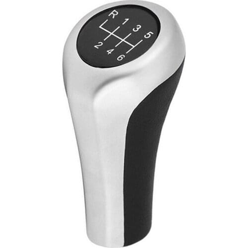 6 Speed Leather Gear Shift Knob Head Replacement Fit For BMW 1 3 5 6 Series E60 E84 E87 E90 E91 E92 Car Accessories