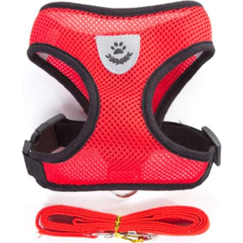 Dog Harness for French Bulldog Nylon Mesh Dog Harness and Leash Set Breathable Puppy Kitten Small Dog Cat Accessories Pet