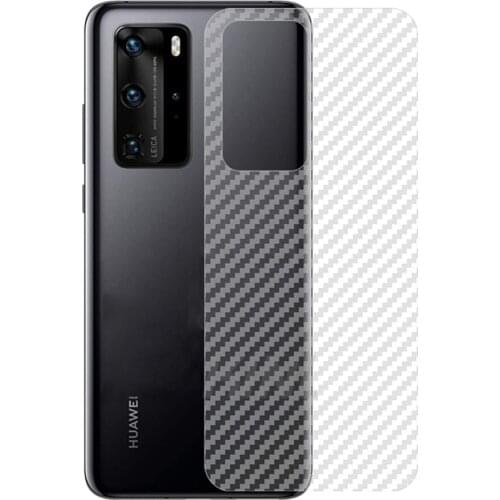 10pcs Stickers for Huawei Mate 40 Pro Plus 30 20 10 Lite RS 20X P Smart 2021 Ultra Back Film Protector Matte Carbon Fiber