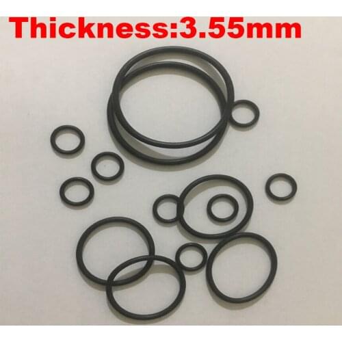 120pcs 22.4x3.55 22.4*3.55 23x3.55 23*3.55 ID*Thickness Black NBR Nitrile Chemigum Rubber O-Ring Wahser Oil Seal O Ring Gasket