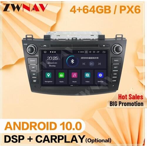 2 din 64GB 2009 2010 2011 2012 For Mazda 3 Axela Android10.0 Multimedia player Video Audio Radio GPS Navi Head Unit Auto Stereo