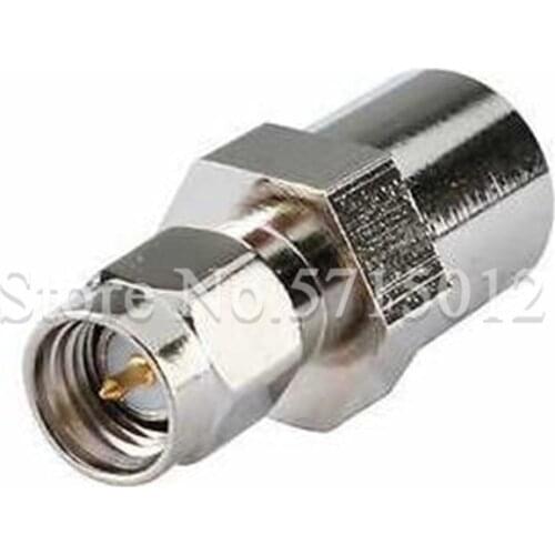 2Pcs FME/SMA-JJ High Frequency RF Adaptor FME Male Head Turn to SMA Male Head Plug Nickel Plating Connector Assembly