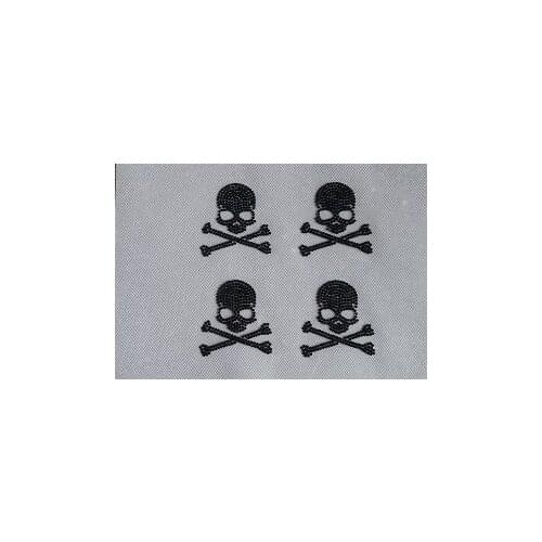 2pc/lot Skull sticker iron on crystal transfers design hot fix rhinestone transfer motifs iron on applique patches for bag