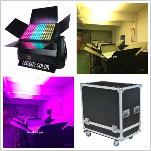 6pcs+Flightcase) 180x3w rgb city color led ip65 wash wall light 3in1 outdoor washer wall city led rgb color wash light