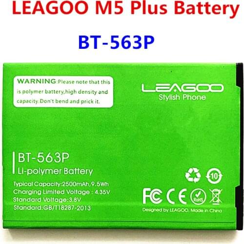 LEAGOO M5 Plus Battery BT-563P 2500mAh New Replacement Accessory Accumulators for LEAGOO M5 Plus Cell Phone