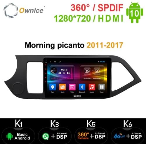 Ownice Android 10.0 Octa Core 2 din Car radio DVD Player GPS Navi Stereo for Kia Morning picanto 2011 - 2017 4G LTE DSP SPDIF