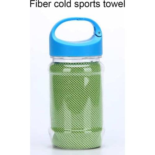 Quick Cooling Towel with Storage Case Chilly Summer Towel Headband Bandana Scarf for Sports Camping 30*90cm can CSV