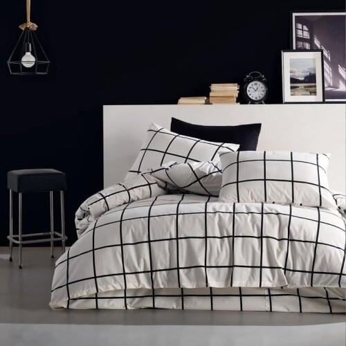 Coté Blanc Tile Black 100 Cotton Ranforce Double Personality Duvet cover set Single Double Duvet cover set