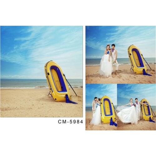 Photographic Backdrops 5x7 Beach View Blue Sky Background For Wedding Photo Shoots Real Professional Camera Backdrops