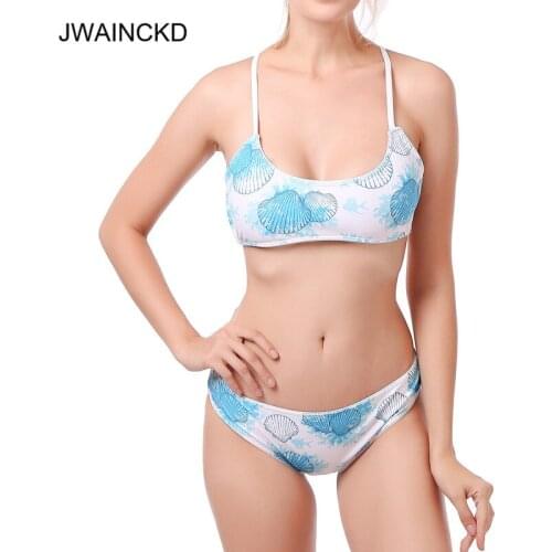 JWAINCKD Bikini 2019 Mujer Push-up Pad Bra Bikinis Set Brazilian Swimsuit Swimwear Women Bather Suit Swim Bandage Cross Biquini