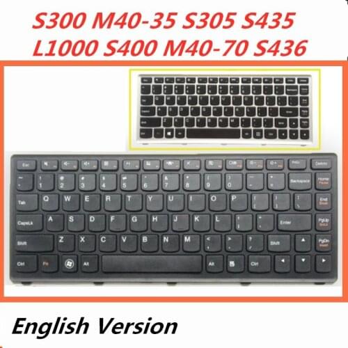 Laptop English Russian Keyboard For Lenovo S300 M40-35 S305 S435 L1000 S400 M40-70 S436 Notebook Replacement layout Keyboard