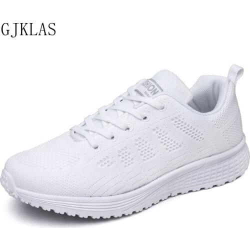 Unisex Trainers Mesh Shoes Ladies Sneakers Flats Breathable Fashion Sport Shoes Women Lace Up Light Sneaker Women Shoes Casual