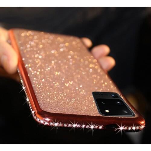 Rhinestone Soft Case For Samsung Galaxy A51 A71 A50 A70 A40 A30S A20 A10S A90 A6 A7 A9 2018 S20 Ultra S10 S9 S8 Plus Bling Cover