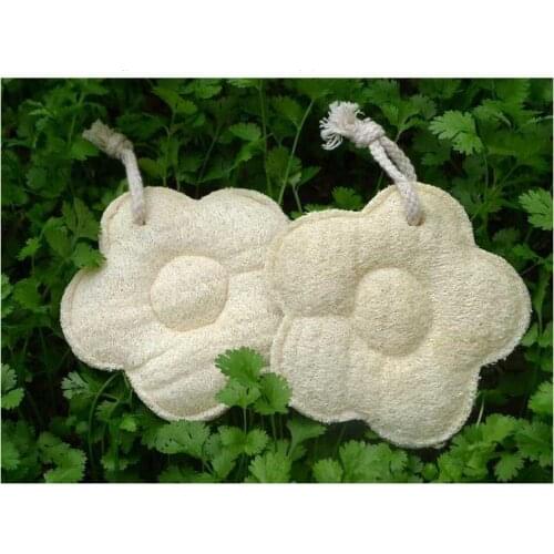 Natural Loofah Bath Towel Safety Non Toxic Elastic Baby Cleaning Tools Eco Friendly Flower Shape Luffa Bathing Brushes SN3149