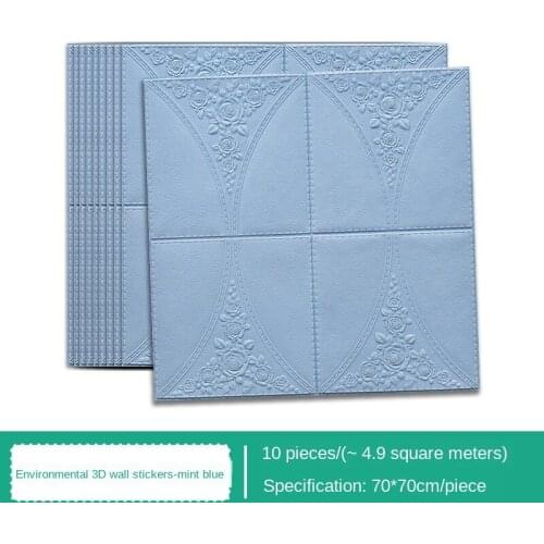 Wallpaper self-adhesive 3d stereo wall stickers TV background wall decoration soft cover roof ceiling ceiling foam sticker