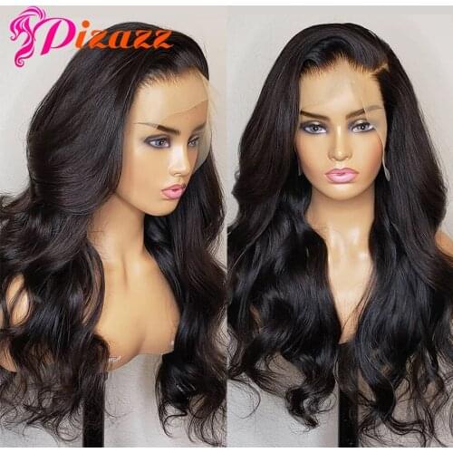 Flady Body Wave Wigs Malaysian 13x4 Lace Front Human Hair Wigs PrePlucked Transparent Lace Frontal Wigs With Baby Hair Remy Hair