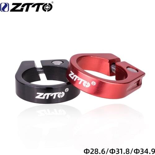 ZTTO Aluminum Alloy Ultralight Road Bike MTB Mountain Bicycle Seat Post Seatpost Clamp 28.6mm 31.8mm 34.9mm Tube Clip Bike Parts