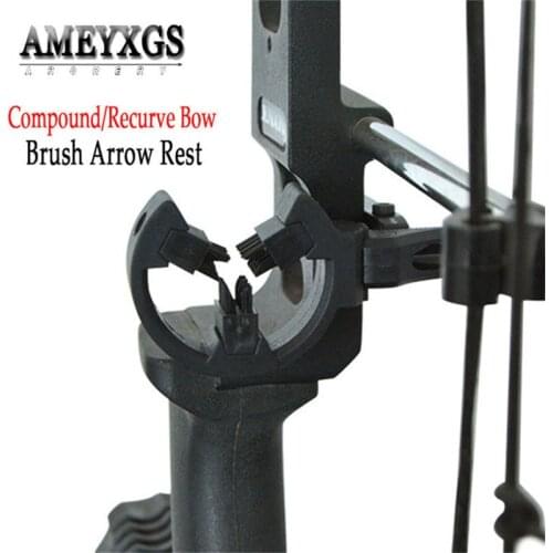 1pc Archery 5colors Y Type Brush Arrow Rest Compound/Recurve Bow Left/Right Hand Bow Riser ABS Arrow Rest Shooting Accessories