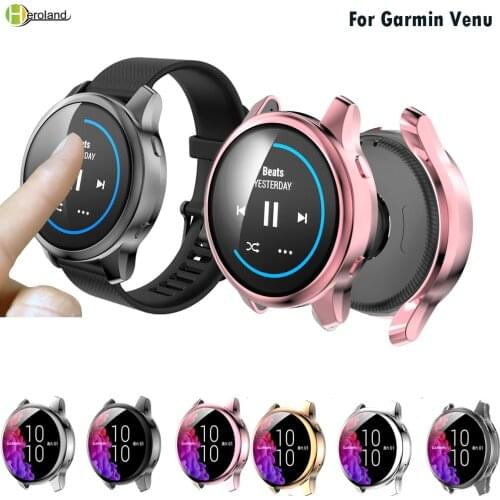 Full Protective Case Cover Shell For Garmin Venu SmartWatch Replacement Accessories Frame Cases 360 TPU Screen Protective