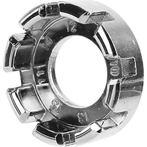 Portable Bike Bicycle Repair Adjustment Wheel Spoke Cap Ring Wrench Steel Tool