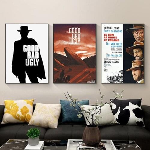 The Good The Bad And The Ugly Posters And Prints Wall Art Canvas Painting Pictures Hot Retro Style Aesthetic Room Decor Quadro
