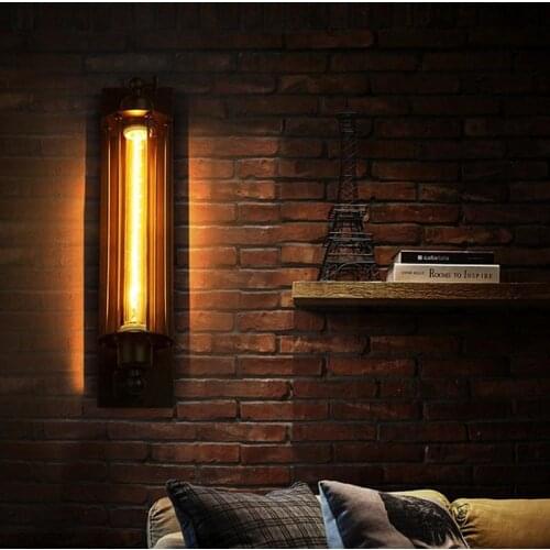 Industrial Vintage Wall Lamp Bra Iron Loft Lamps Bedroom Corridor Restaurant Pub Edison Retro Wall Lamp Sconces
