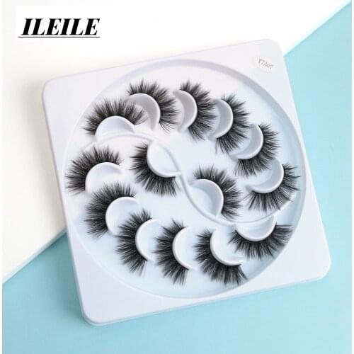 NEW 7 pairs natural false eyelashes fake lashes long makeup 3d mink lashes extension eyelash mink eyelashes for beautyashes