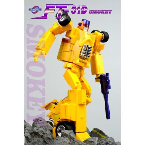 Brand New Transformation Robot FansToys FT-31D FT31D Smokey Dragstrip Drag Strip Stunticons Menasor PVC Action Figure