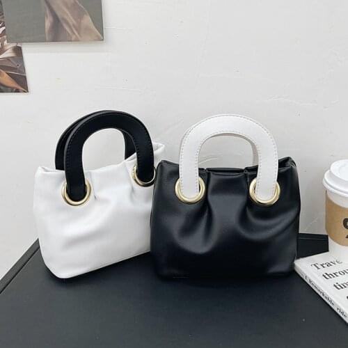 Luxury Brand Small Tote Bag 2021 Summer New Quality PU Leather Womens Designer Handbag Travel Shoulder Messenger Bag Purses