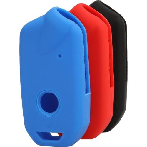 Bilchave Silicone Remote Car Key Case Shell Cover Skin Holder Protector Fob For Kia Stinger K900