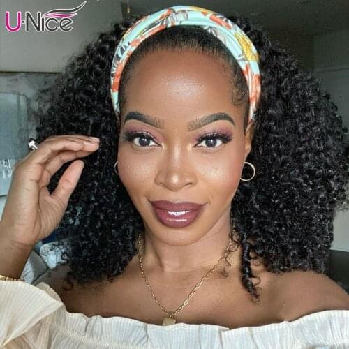 Unice Hair Drawstring Ponytail Human Hair Afro Kinky Curly Mongolian Clip In Hair Extensions 1 Piece Remy Drawstring Ponytail