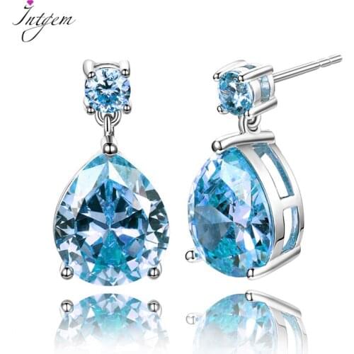 High Quality Silver 925 Jewelry Citrine Water Drop Earrings for Women Earring With Golden Yellow Stone Anniverary Gift Jewelry