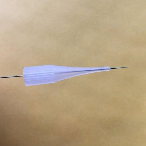 100pcs Sterile Permanent makeup Eyebrow Lip 1R Needle Tattoo Tips Disposable Permanent Eyebrow Makeup Needles caps