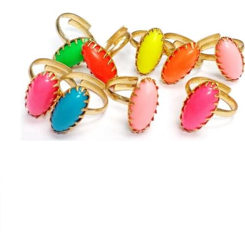 12 Metal gold Girl gem RINGS VENDING MACHINE TOYS pinata Bag Filler Loot Gag Princess birthday party favor Favour gift prize