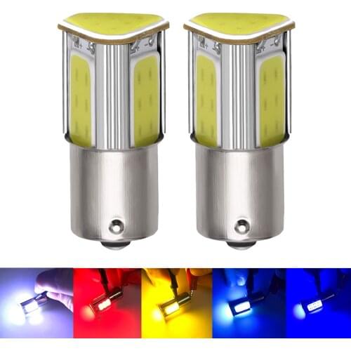 1pcs p21w bay15d ba15s P21/5W 1156 1157 led COB auto Brake light White red car led Bulbs rear Turn signal lamp parking 12v