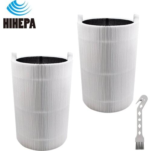 2 Pcs 2in1 Activated carbon & True HEPA filters Compatible with Blueair Blue Pure 411, 411+,& Mini Air Purifier